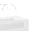 vidaXL Paper Bags 50 pcs with Handles White 15x8x21 cm