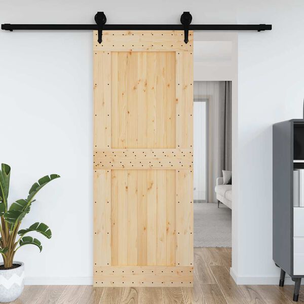 vidaXL Door NARVIK 35.4"x82.7" Solid Wood Pine