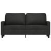 vidaXL 2-seater Sofa Black Fabric (100% polyester), metal, textilene