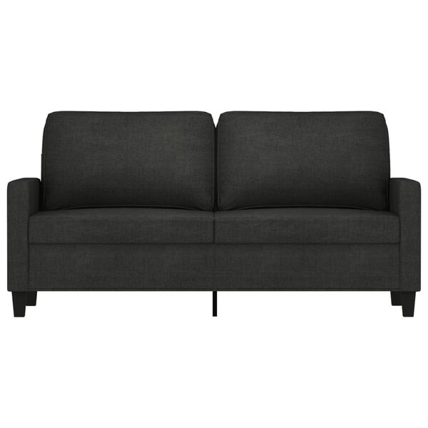vidaXL 2-seater Sofa Black Fabric (100% polyester), metal, textilene