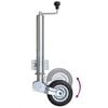 vidaXL Trailer Jack Wheel 2.36 " with 2 Support Tubes and 2 Split Clamps