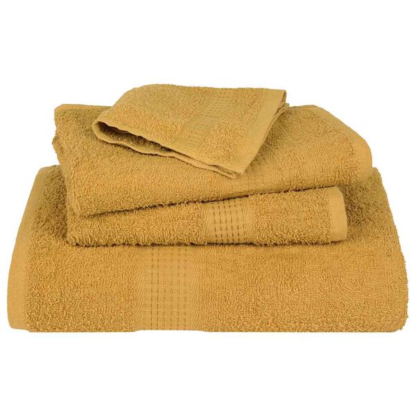 vidaXL Towel Set of 2 Gold 100% Cotton 39.4 x 78.7 in Towel
