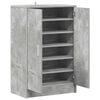 vidaXL Shoe Cabinet Concrete grey Engineered wood Standard Shoe Cabinet