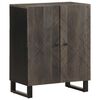 vidaXL Sideboard Black Solid mango wood, engineered wood, metal Medium