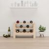 vidaXL Wine Rack 24.2x11.8x16.5" Solid Wood Pine