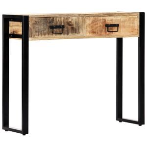 vidaXL Console Table Natural wood and black