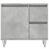 vidaXL Bathroom Furniture Set Concrete grey Engineered wood, iron Standard