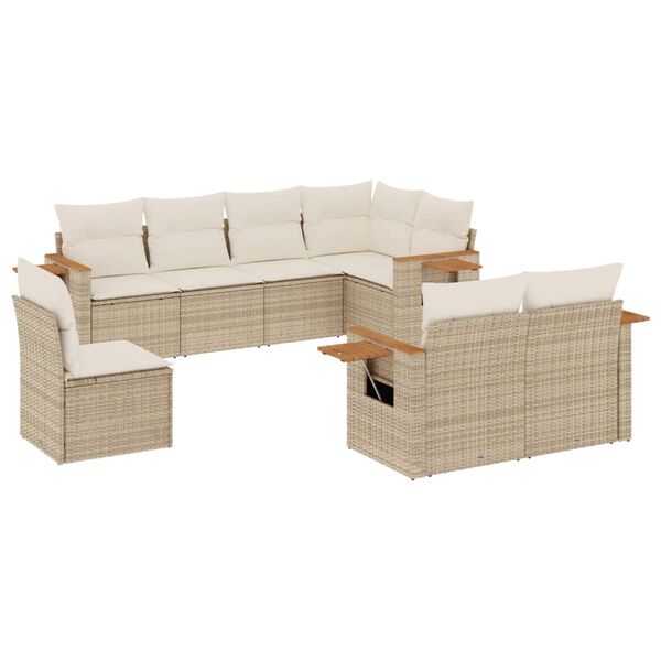 vidaXL Garden Sofa Set Beige