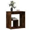 vidaXL Side Table Smoked Oak 19.7"x11.8"x19.7" Engineered Wood