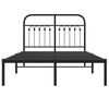 vidaXL Bed Frame Black Steel Full Bed Frame Rectangular Modern