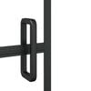 vidaXL Shower Enclosure ESG 39.4"x55.1" Black