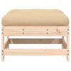 vidaXL Garden Footstool Pine wood Solid pine wood Medium Modular