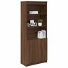vidaXL Highboard Brown Oak Engineered Wood Tall Highboard Rectangular