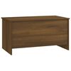 vidaXL Coffee Table Brown Oak Engineered Wood Large Adjustable Height