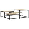vidaXL Coffee Table Sonoma Oak Engineered wood, Metal Large