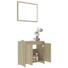 vidaXL Bathroom Furniture Set Sonoma Oak Engineered Wood Standard