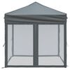vidaXL Party Tent Anthracite 210D oxford fabric 6.6 x 6.6 ft Foldable