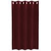 vidaXL Curtains with Curtains 2 pcs Wine red 55.12 x 55.12 in Velvet