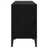 vidaXL TV Cabinet Set Black 27.36 x 11.81 x 19.69 in Engineered Wood
