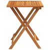 vidaXL Folding Garden Table Folding Natural 23.6" x 23.6" x 28.3