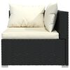 vidaXL Garden Lounge Set Black
