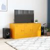 vidaXL TV Cabinet Mustard Yellow Cold-rolled steel Medium TV Cabinet