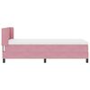 vidaXL Box Spring Bed with Mattress Pink 78.74 x 31.50 in Polyester