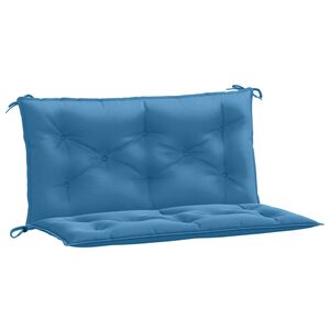 vidaXL Garden Bench Cushion Melange blue 100% polyester 39.4 x 19.7 in