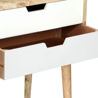 vidaXL Bedside Cabinet 18.5"x13.8"x23.2" Solid Mango Wood