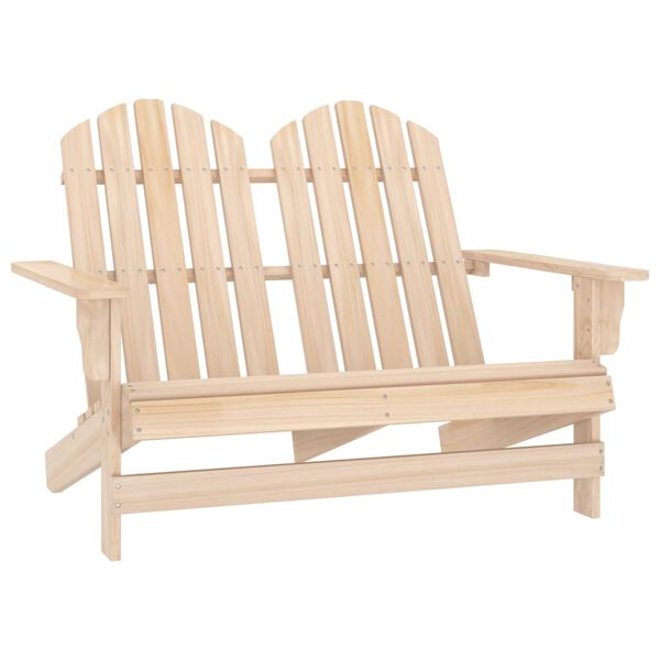 vidaXL Garden Chair Natural Wood Solid Fir Wood Standard Ergonomic
