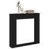 vidaXL Fireplace Surround Black Oak 100x20x100 cm Engineered Wood