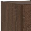 vidaXL TV Wall Cabinet Set of 2 Brown Oak Engineered wood