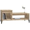 vidaXL Coffee Table Sonoma Oak Engineered wood, Metal Medium
