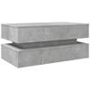 vidaXL Coffee Table Concrete Grey Engineered Wood 35.4 x 19.7 x 15.7 in