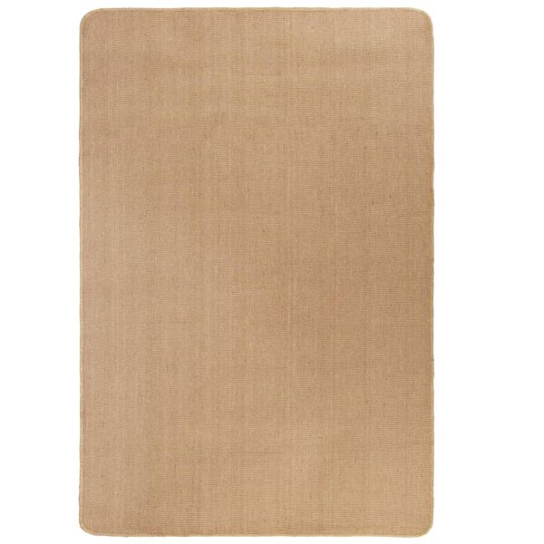 vidaXL Area Rug Natural Woven ring-spun jute with latex backing
