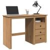 vidaXL Desk Honey Solid pine wood 44.1 x 17.7 x 29.5 in Desk