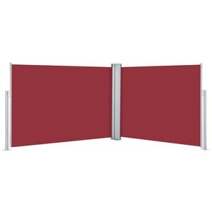 vidaXL Side Awning Red Polyester Large Retractable Awnings