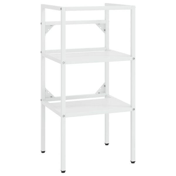 vidaXL Washbasin Frame With Basin White Ceramic basin