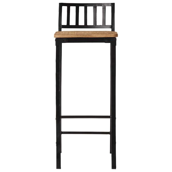 vidaXL Bar Set Natural Solid mango wood Medium Footrest Bar Set