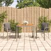 vidaXL Garden Dining Set Grey