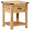 vidaXL Bedside Cabinet Natural wood Solid mango wood 15.7x15.7x19.7 in
