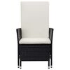 vidaXL Armchair Black, Cream White