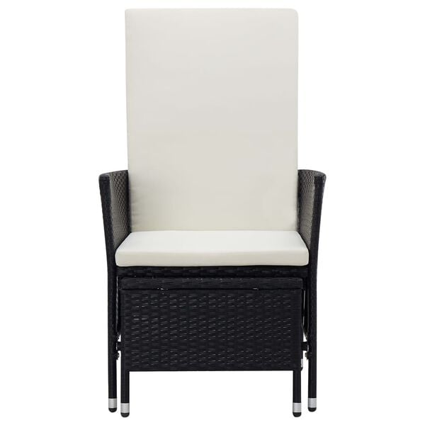 vidaXL Armchair Black, Cream White