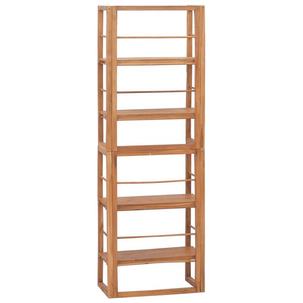vidaXL Shelving Unit Natural teak Solid teak wood Medium