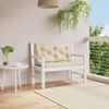 vidaXL Garden Bench Cushion Set of 2 Beige Oxford fabric (100% polyester)