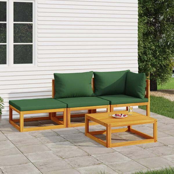 vidaXL Garden Lounge Set Natural wood Solid acacia wood Medium Modular