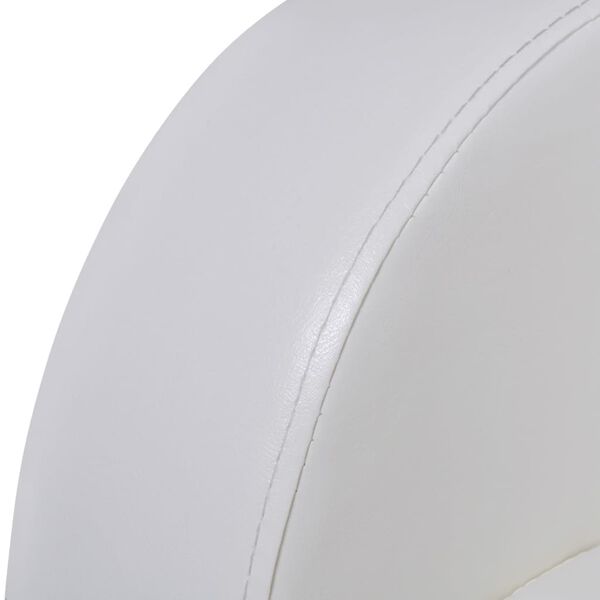 vidaXL 2-Seater Home Theater Recliner Sofa White Faux Leather