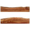 vidaXL Wall Shelf Set of 2 Natural wood Solid Acacia wood