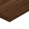 vidaXL Wall Shelf Set of 4 Brown Oak Engineered Wood 15.7x3.9x0.6 in