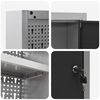 vidaXL Tool Cabinet with Shelf Black and gray 100 x 20 x 55 cm